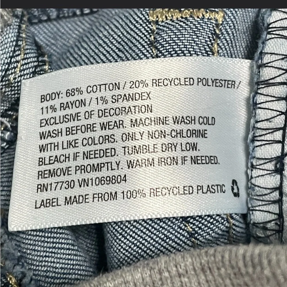 Cat and Jack Toddler Boys Blue Denim Jeans with Gray Waistband